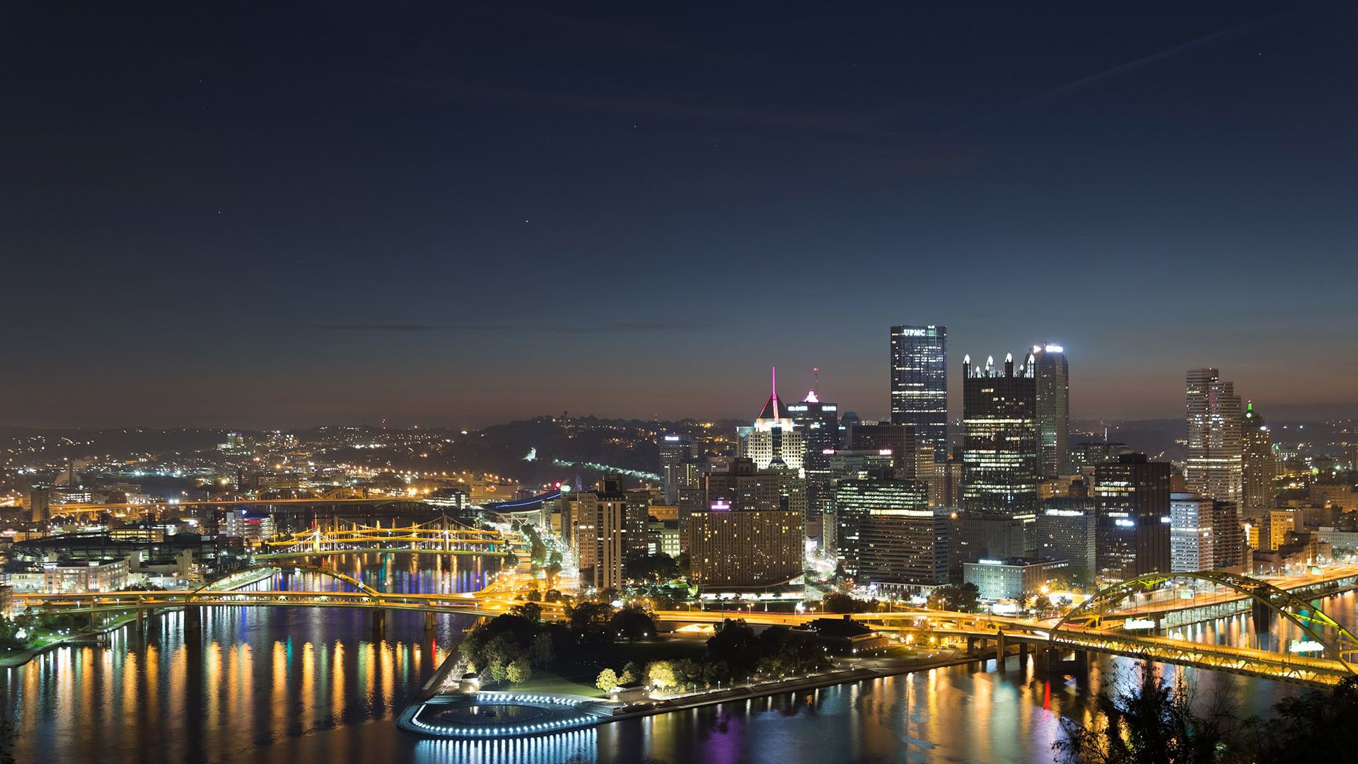 Pittsburgh Skyline Wallpaper Top