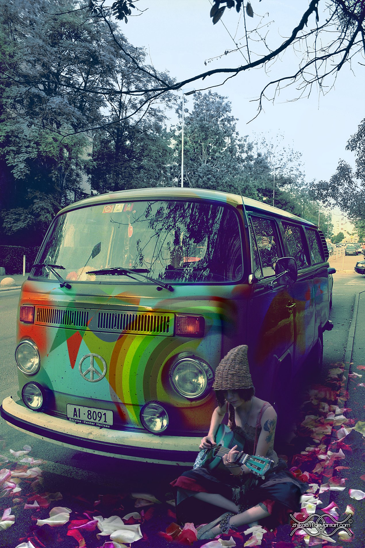 Hippy Van Wallpaper Picswallpaper