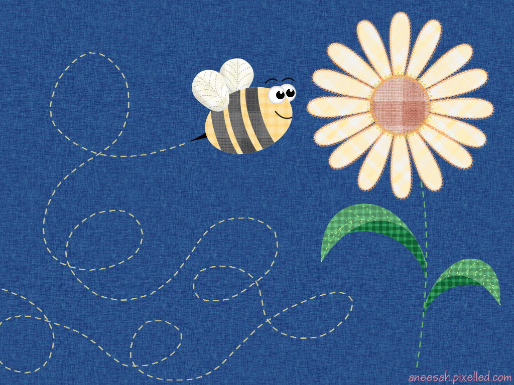 Wallpaper Bee Smiling Buzz Animate Animals