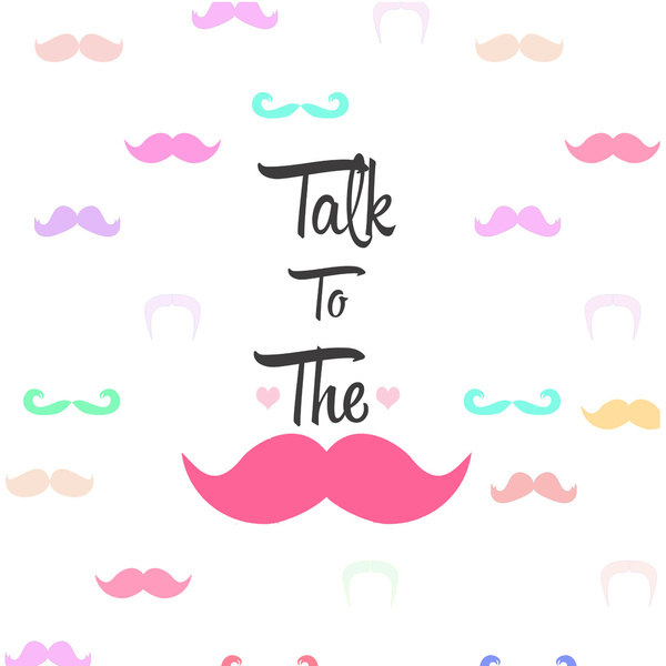Showing Gallery For Cute Mustache Wallpaper Pink
