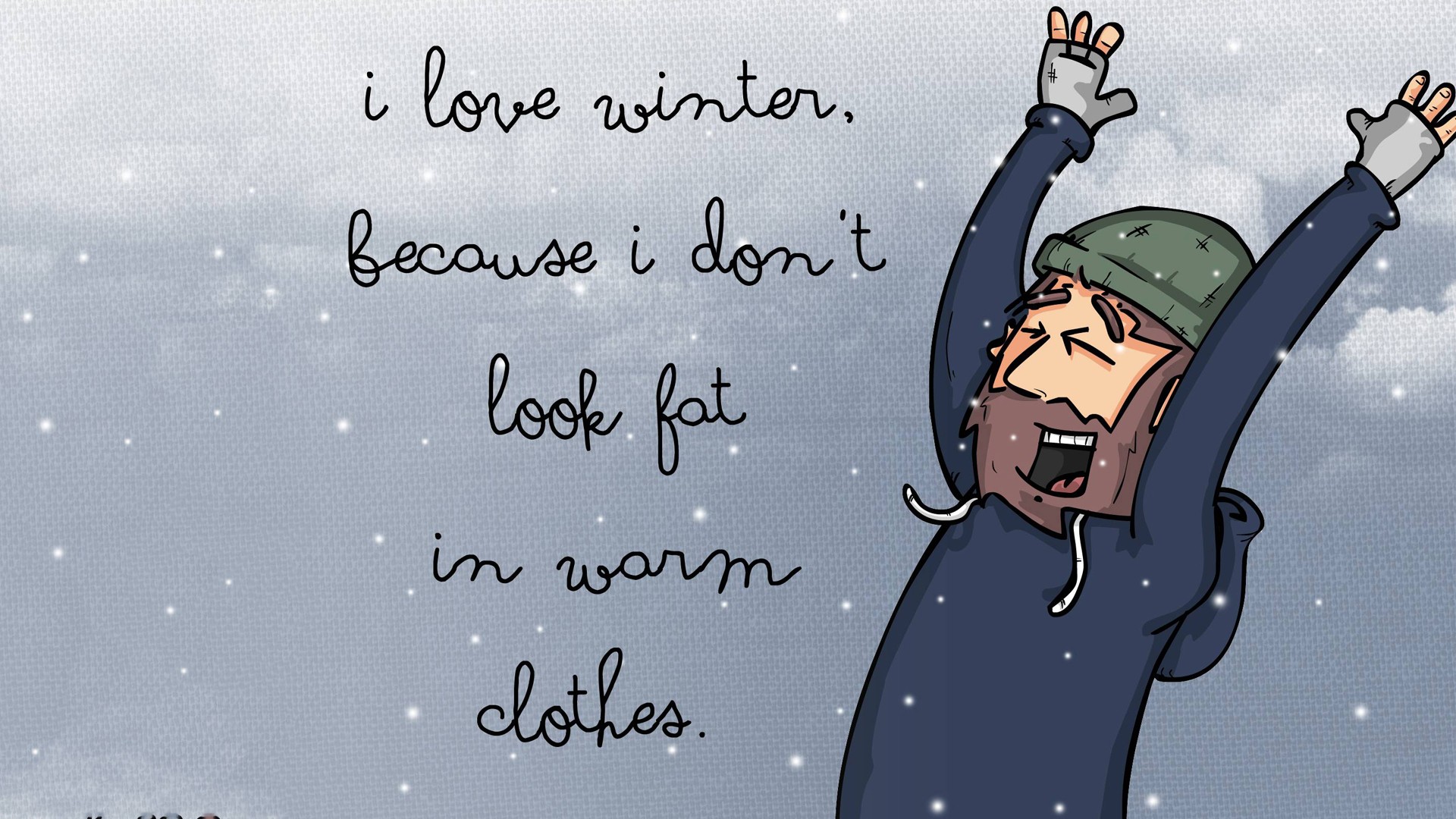 Funny Winter Jokes Wallpaper HD