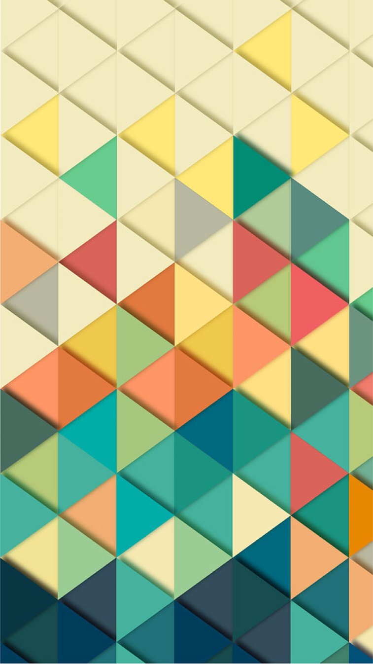 Colorful Geometric Triangle Wallpaper iPhone