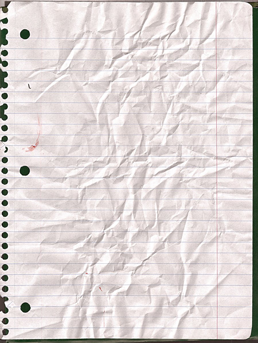 Crinkled Lined Paper By Kizistock