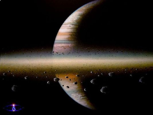 Electric Space Fields Of Saturnus Rings Okay Wallpaper