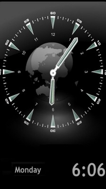 Animated Clock Mobile Phone Wallpaper