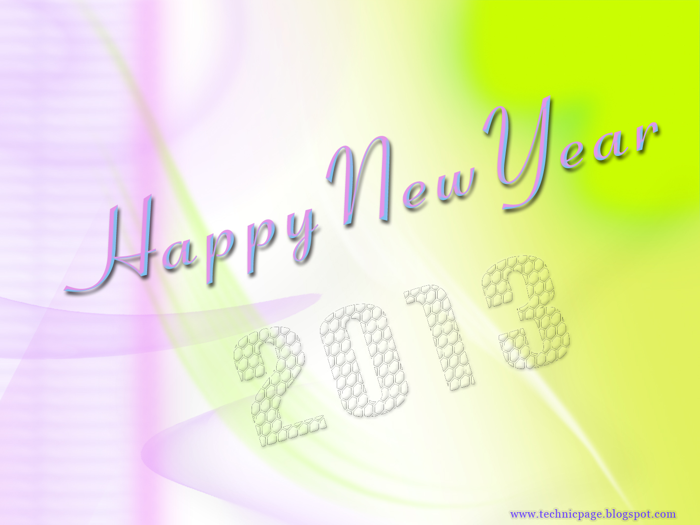 2013 New Year Wallpapers To TechnicPage Blog Readers