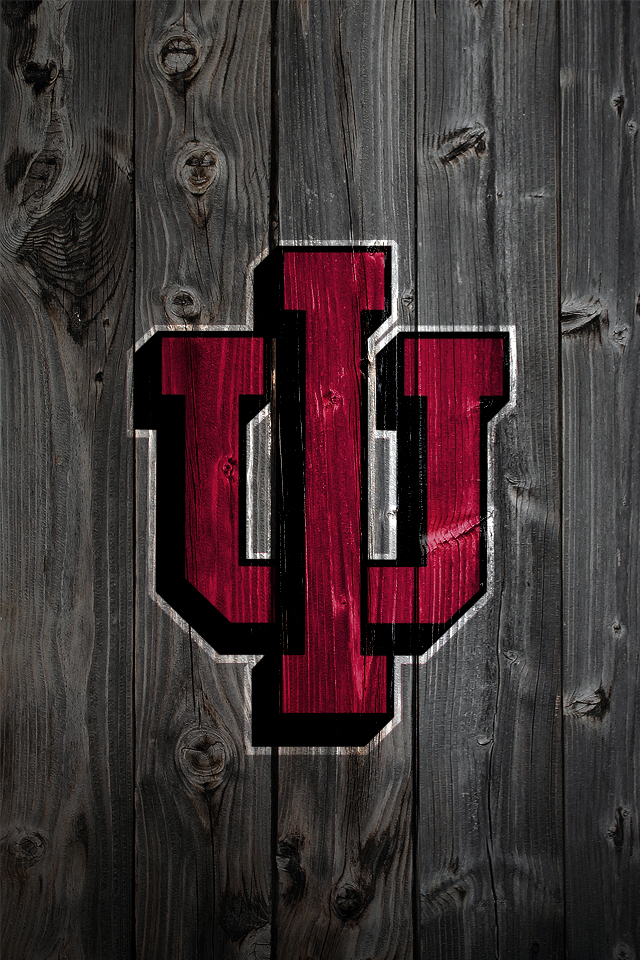 All Sizes Indiana Hoosiers Wood iPhone Background