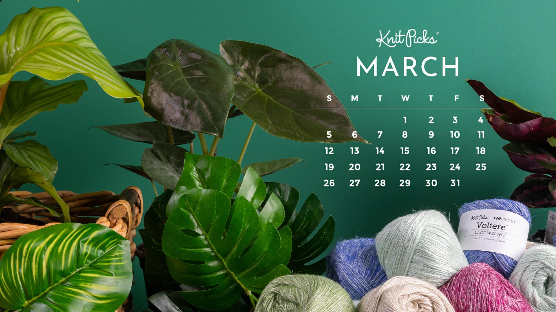 Free March 2023 Calendar   KnitPicks Staff Knitting Blog