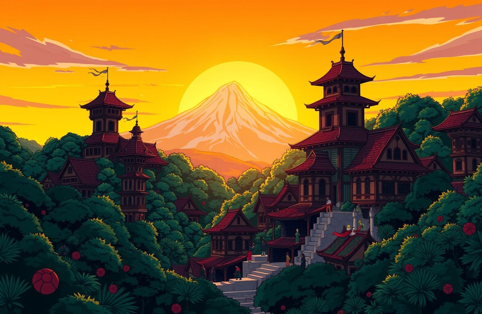 Hidden Leaf Village Wallpaper