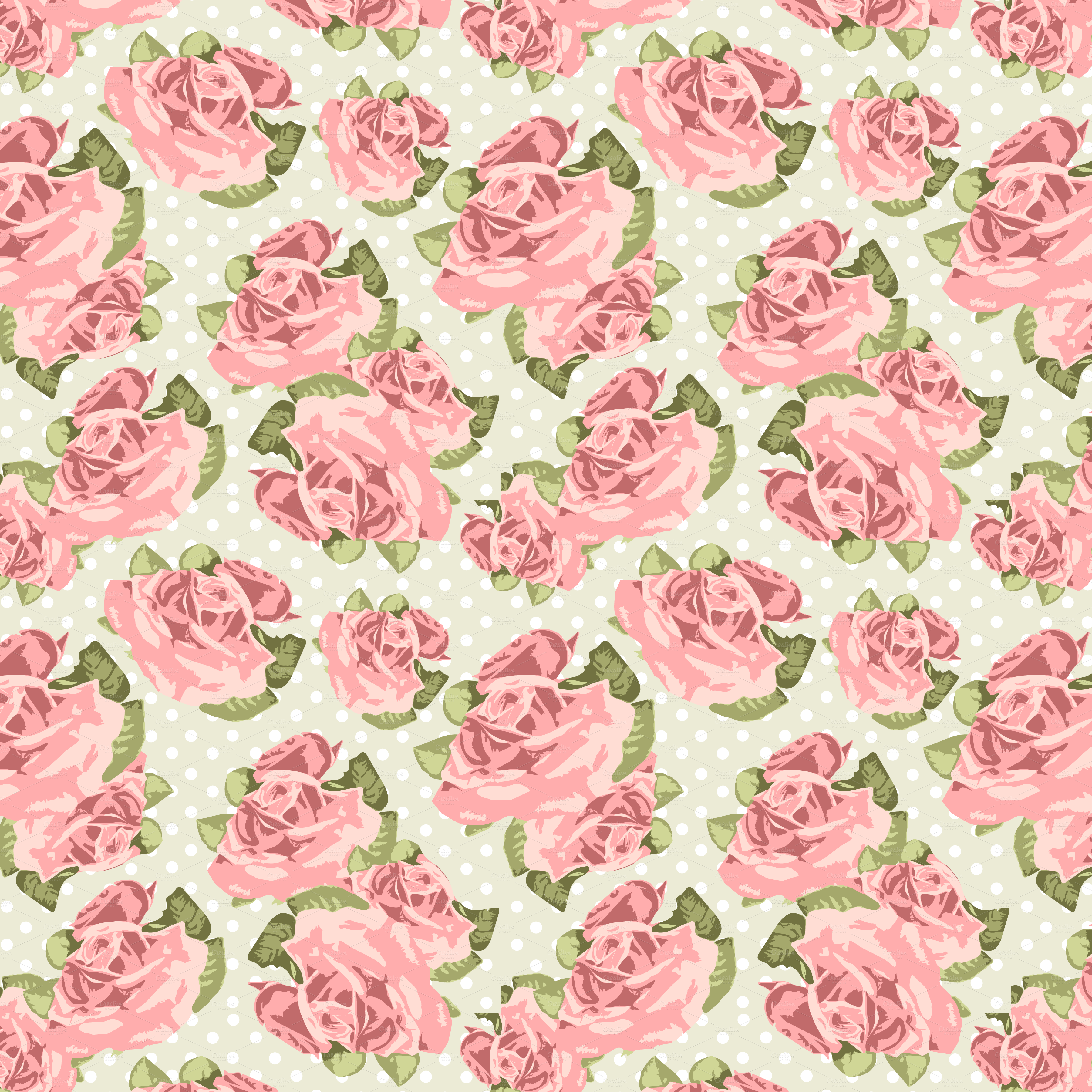Floral Print Background Roses2 O Png