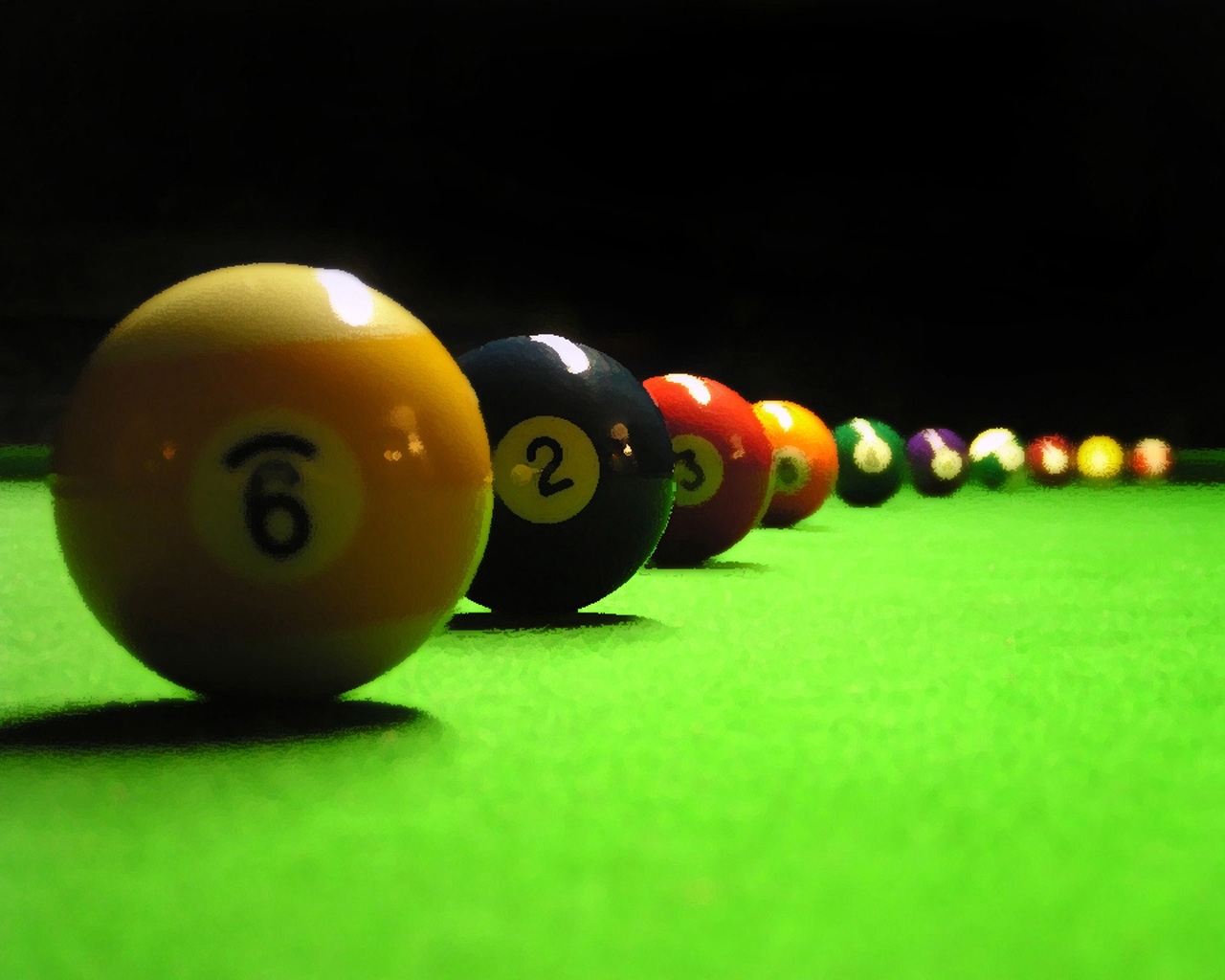 Billiards Table Spheres Number Cloth Pool Wallpaper Background