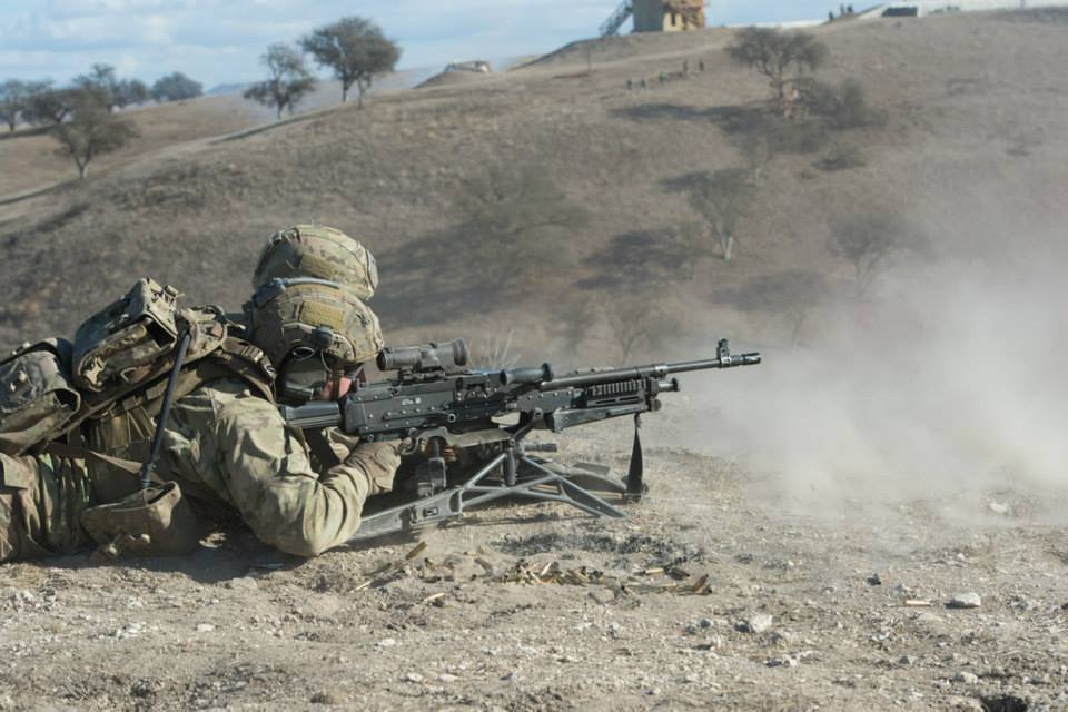 Rangers From The 2nd Battalion 75th Ranger Regiment Lay Suppressive