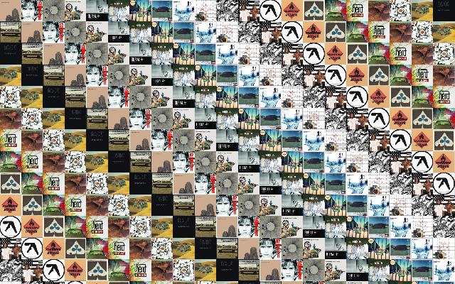 Create tiled desktop wallpapers with album art video game and dvd