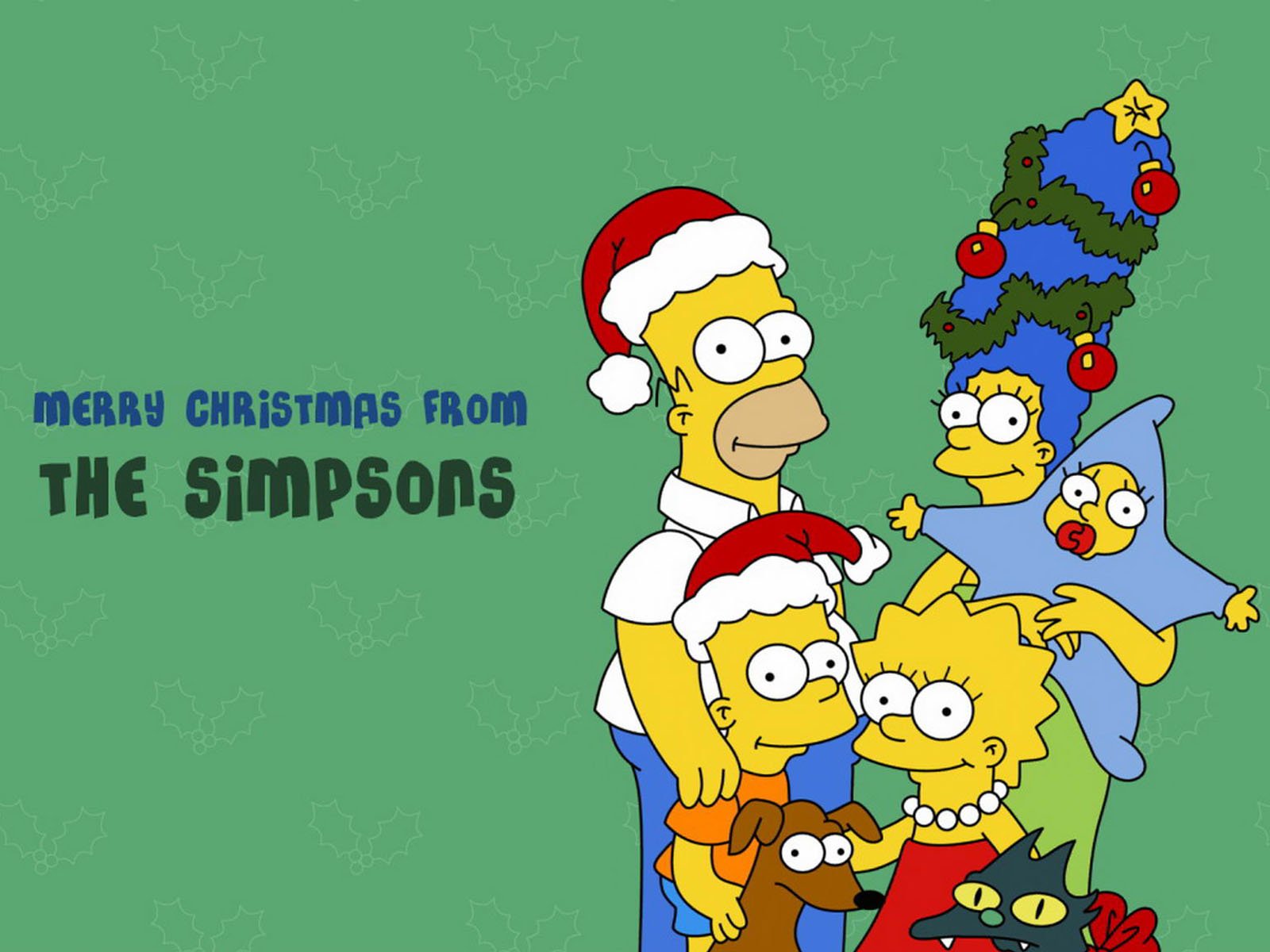 Merry Christmas From The Simpsons Wallpaper