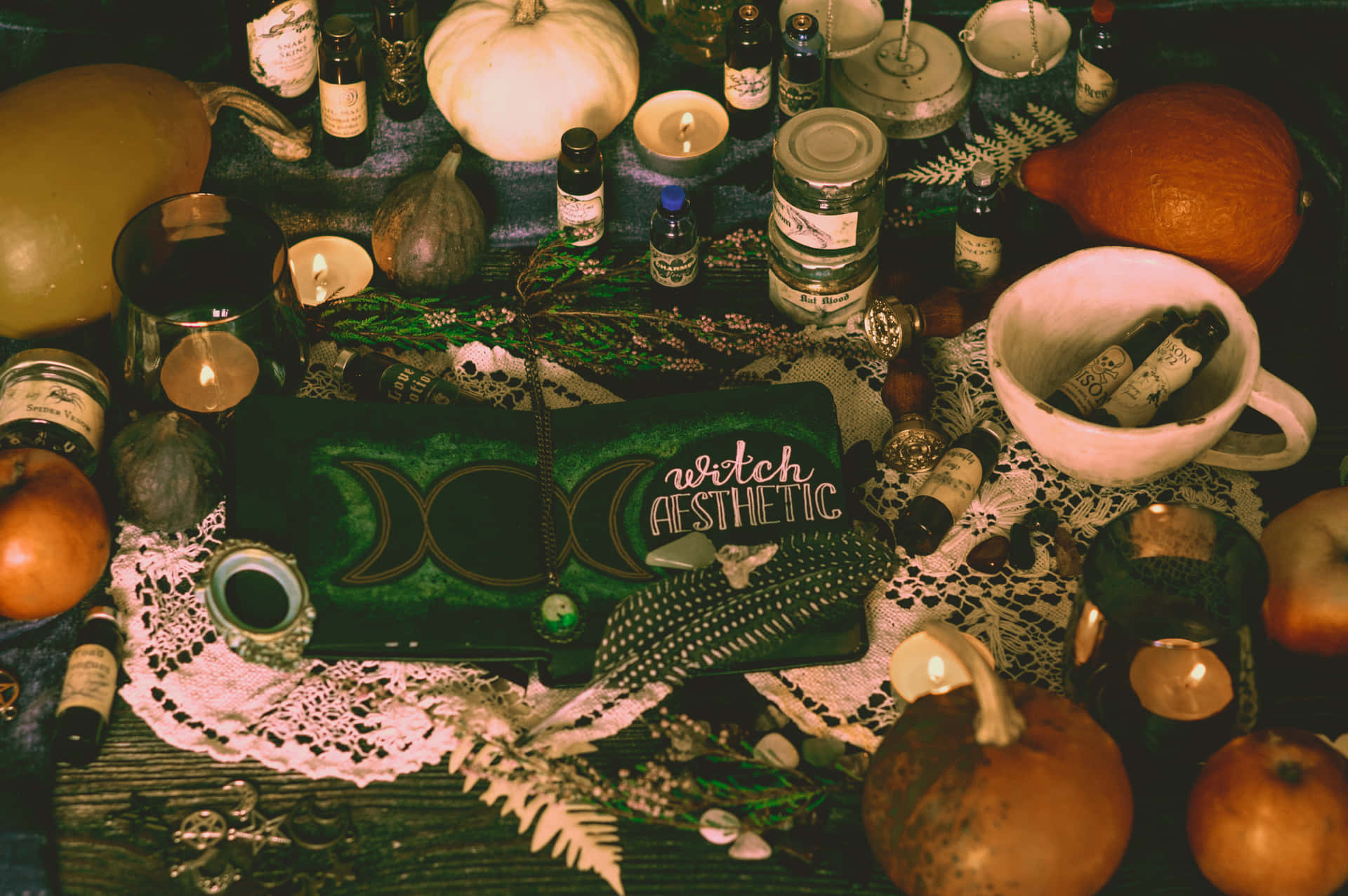 Halloween Witch Aesthetic Wallpaper