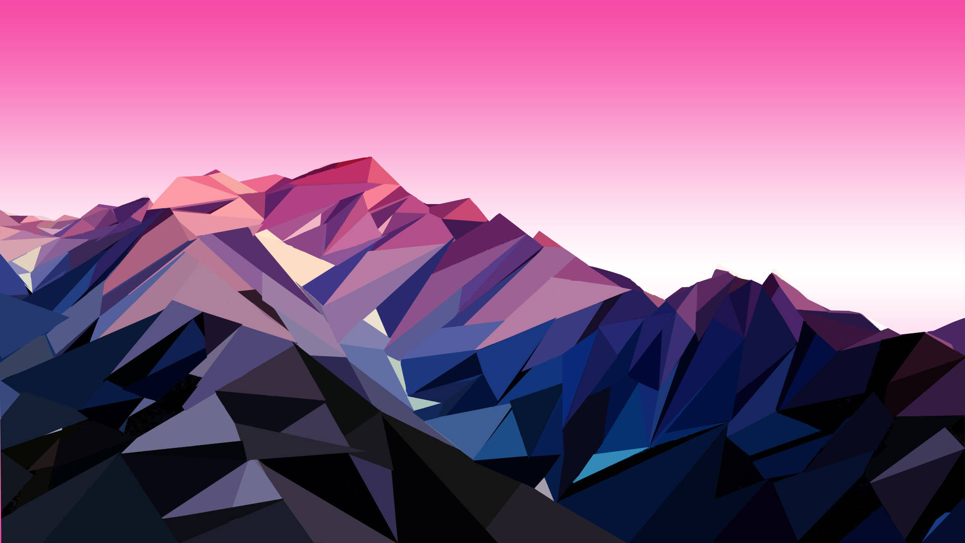 Polygon Art Purple Mountain Kzp9bids7bwoc9eo Wallpaper