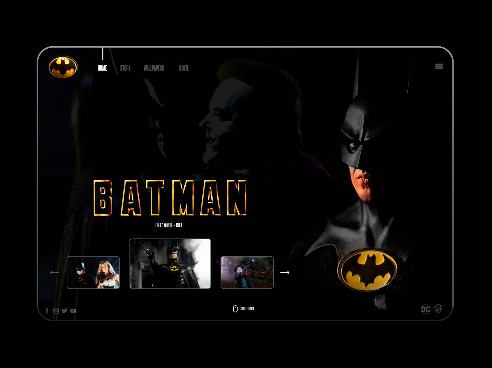 Batman Website Concept First Movie By Silvio Cuzziol On