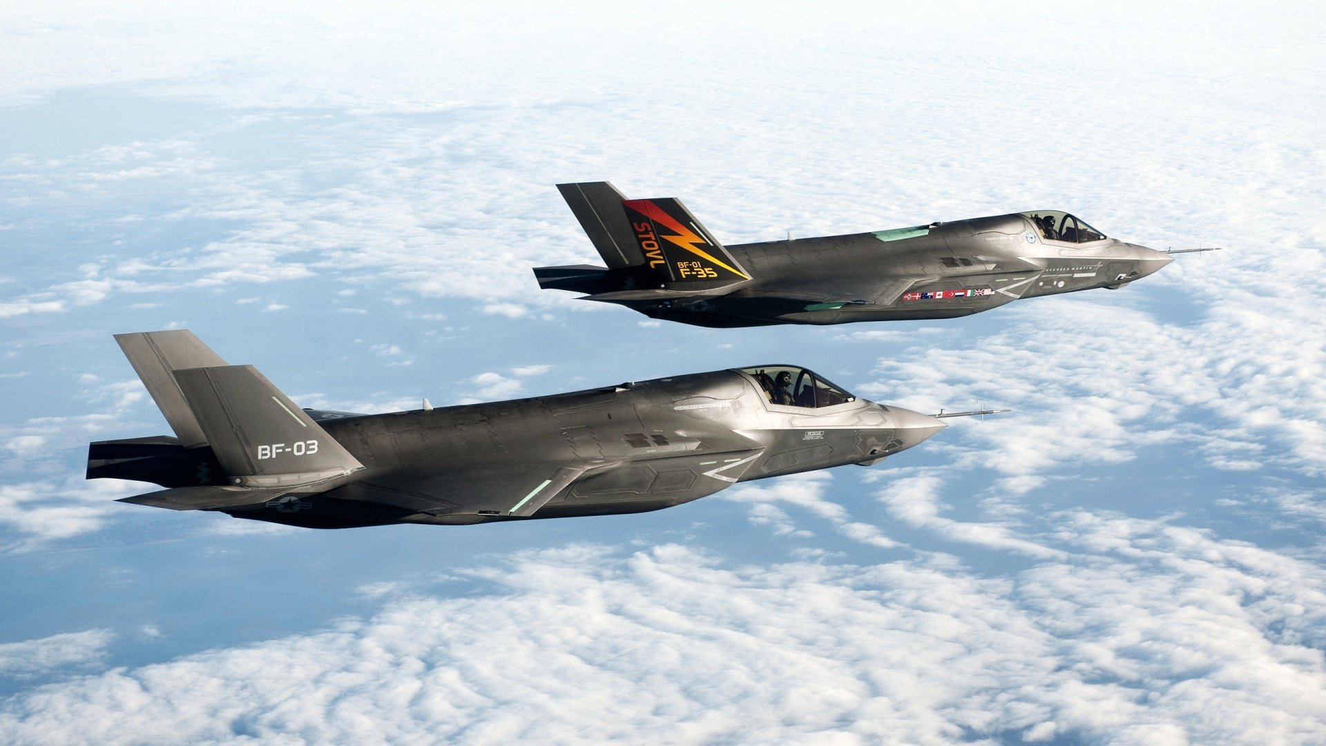 HD Wallpaper Of Military Jet Fighters In Flight