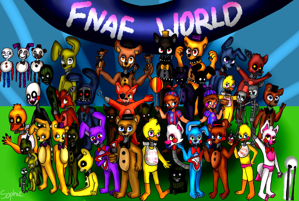 Fnaf World By Sophie12320