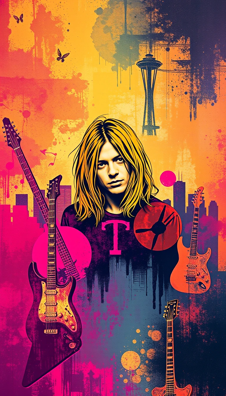 Kurt Cobain Phone Wallpaper