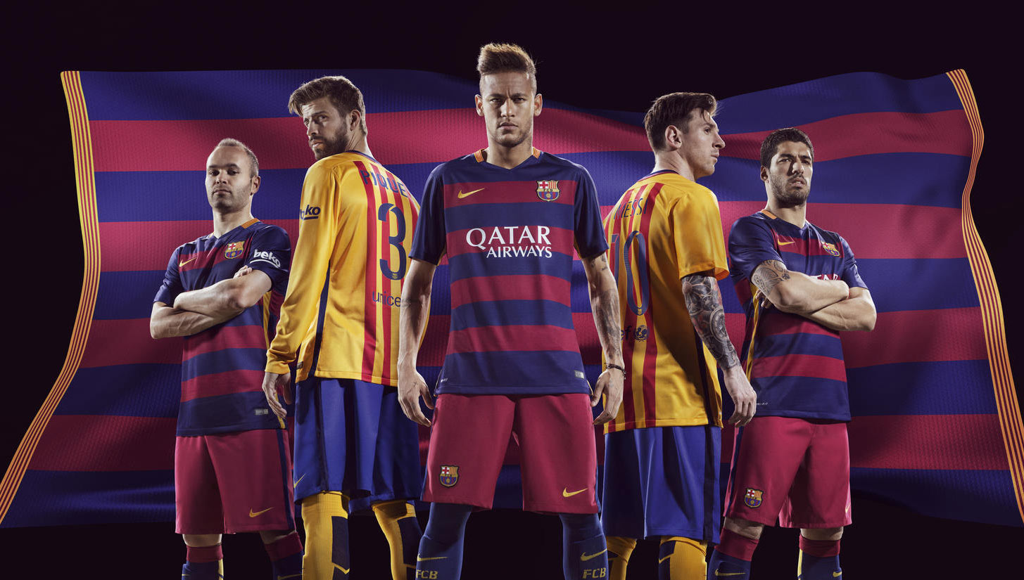 Barcelona Home Away Kits Football Apparel Soccer Bible