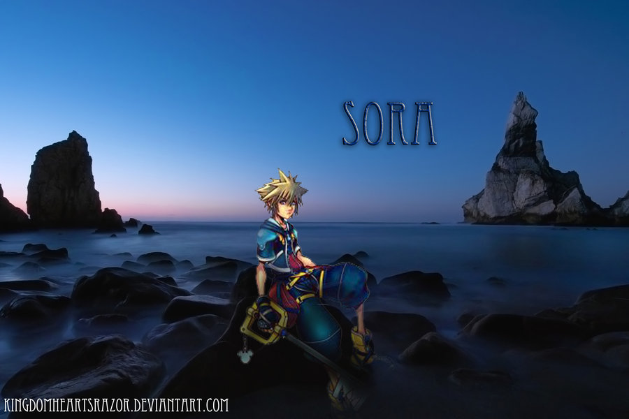 Kingdom Hearts Wallpaper Sora HD by AzuraJae on