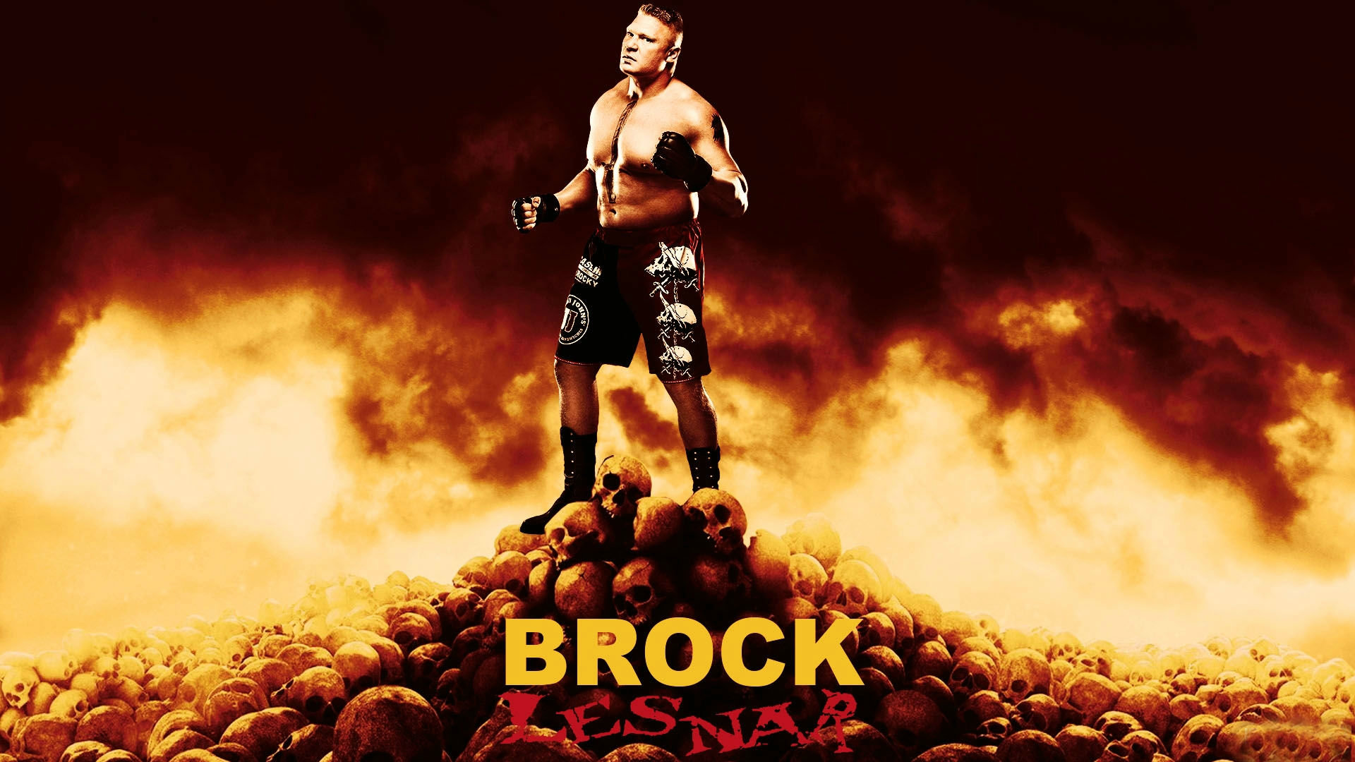 Wwe Brock Lesnar Widescreen HD Wallpaper