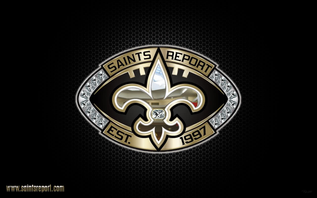 Saints Report Logo Wallpaper   New Orleans Saints   Saints Report 1280x800