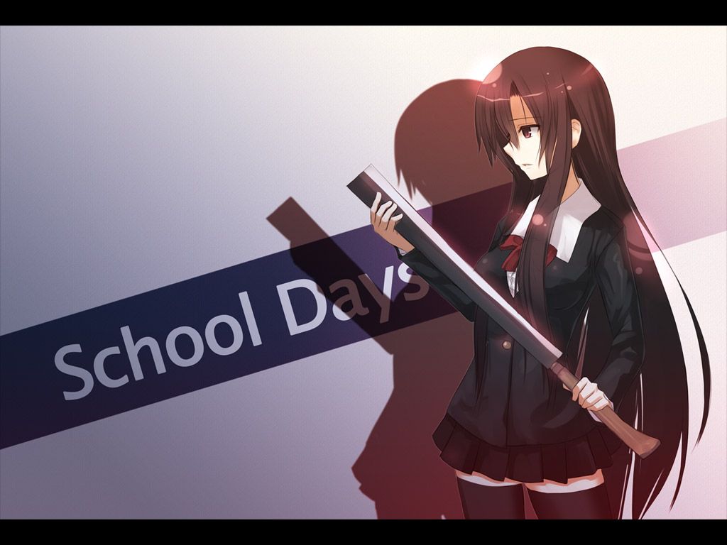 Kotonoha Katsura Anime School Days Image Yandere Girl