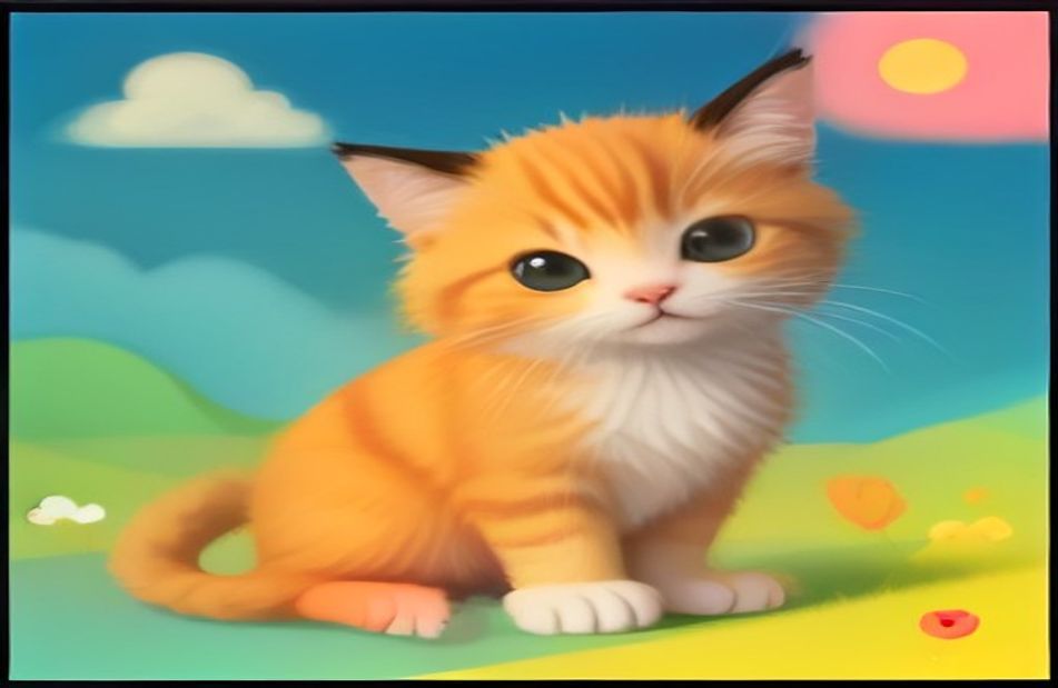 Cute Cartoon Cat Wallpaper