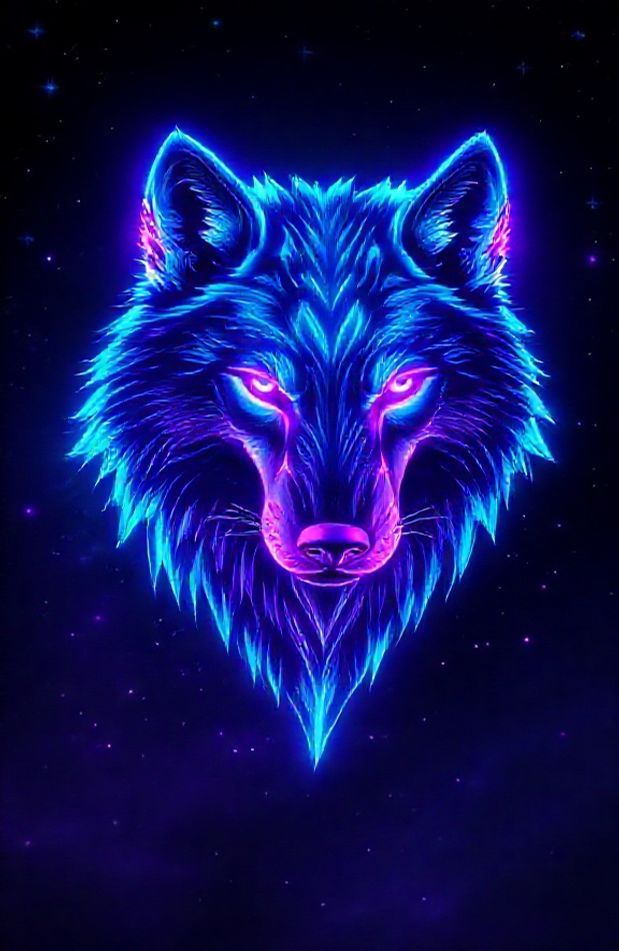 Neon Animal Wallpaper