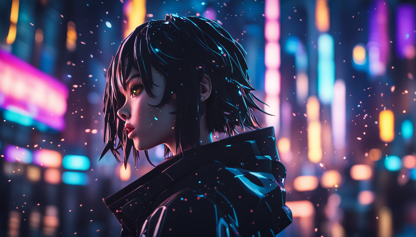 4k Black Anime Wallpaper