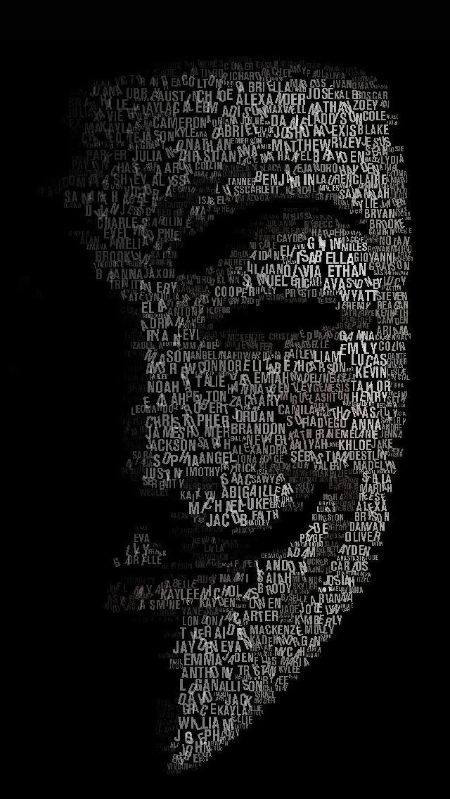 Anonymous iPhone Wallpaper iPhone 5 wallpaper Pinterest 640x1136