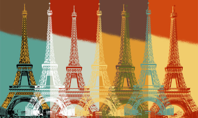 Eiffel Tower Wall Art Contemporary Wallpaper By Murals Your Way