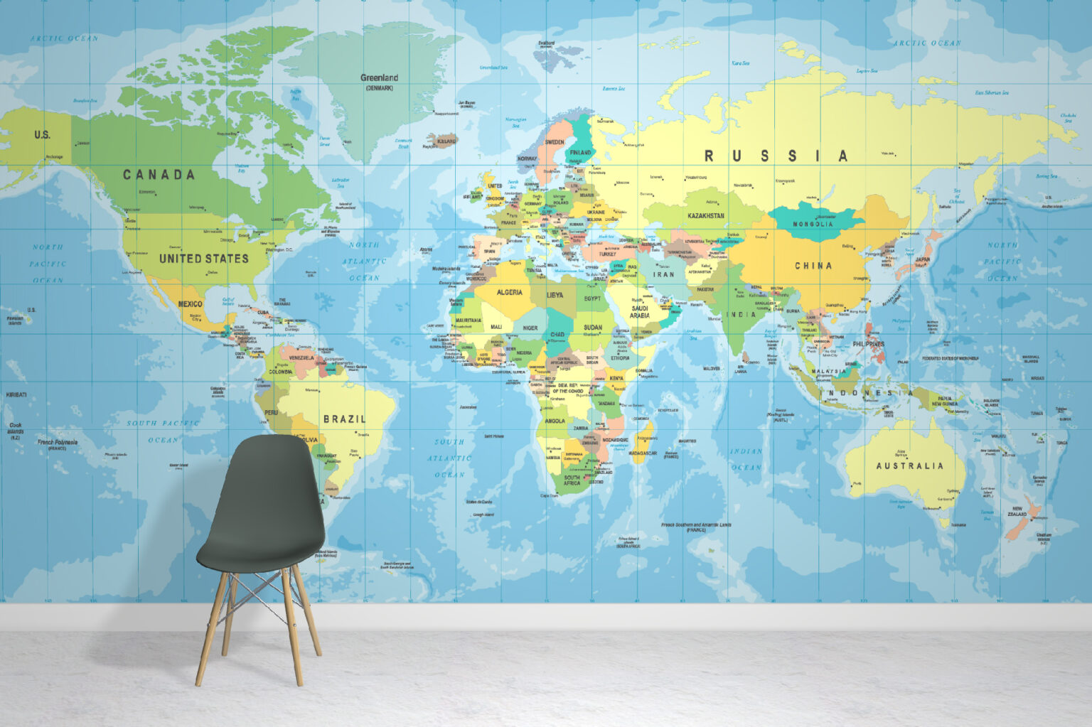 World Maps Wallpaper Murals
