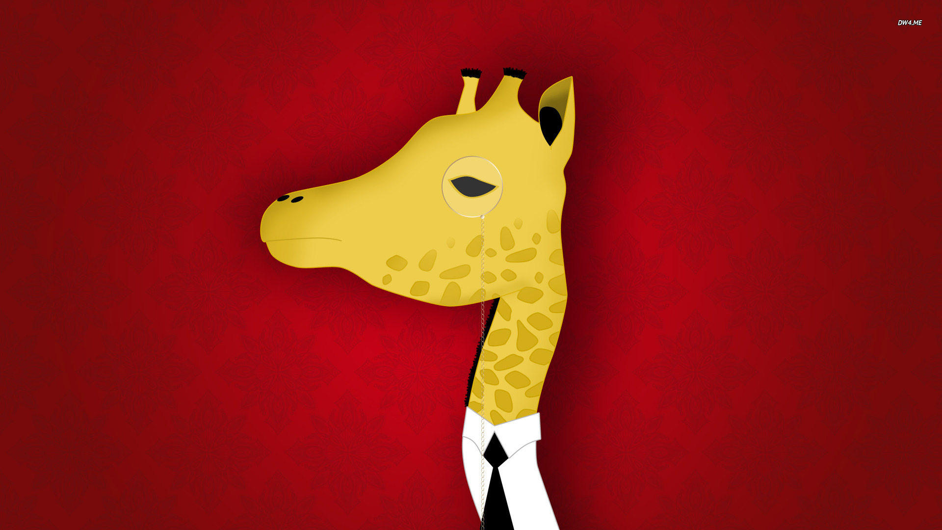 Classy Giraffe Wallpaper Vector