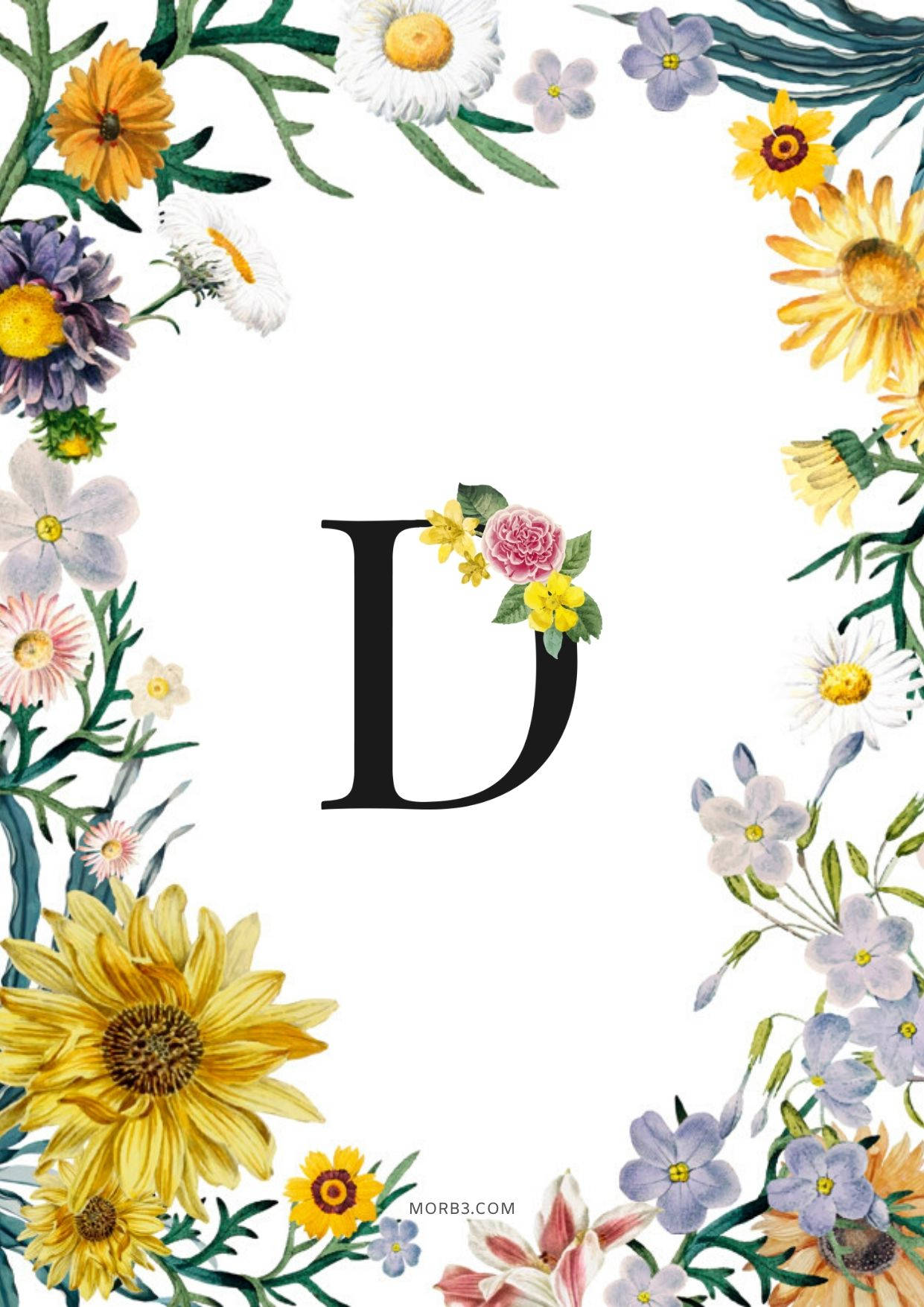 Letter D Background Wallpaper