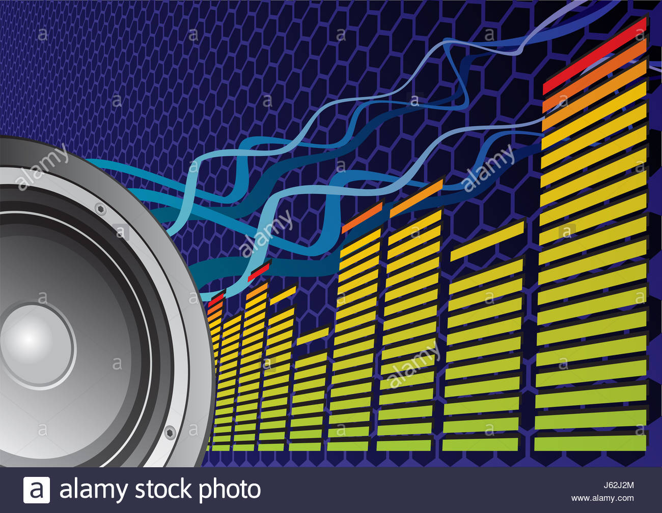 Music Equipment Audio Speaker Backdrop Background Sound Art Stock