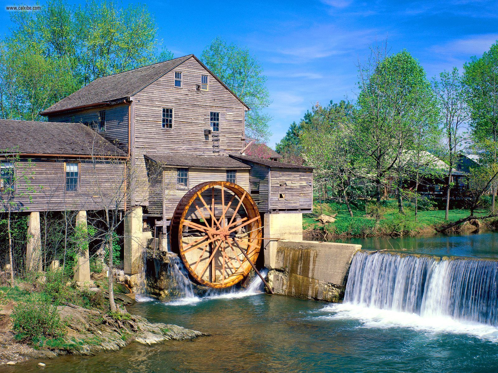 Places Old Mill Pigeon Forge Tennessee Desktop Wallpaper Nr