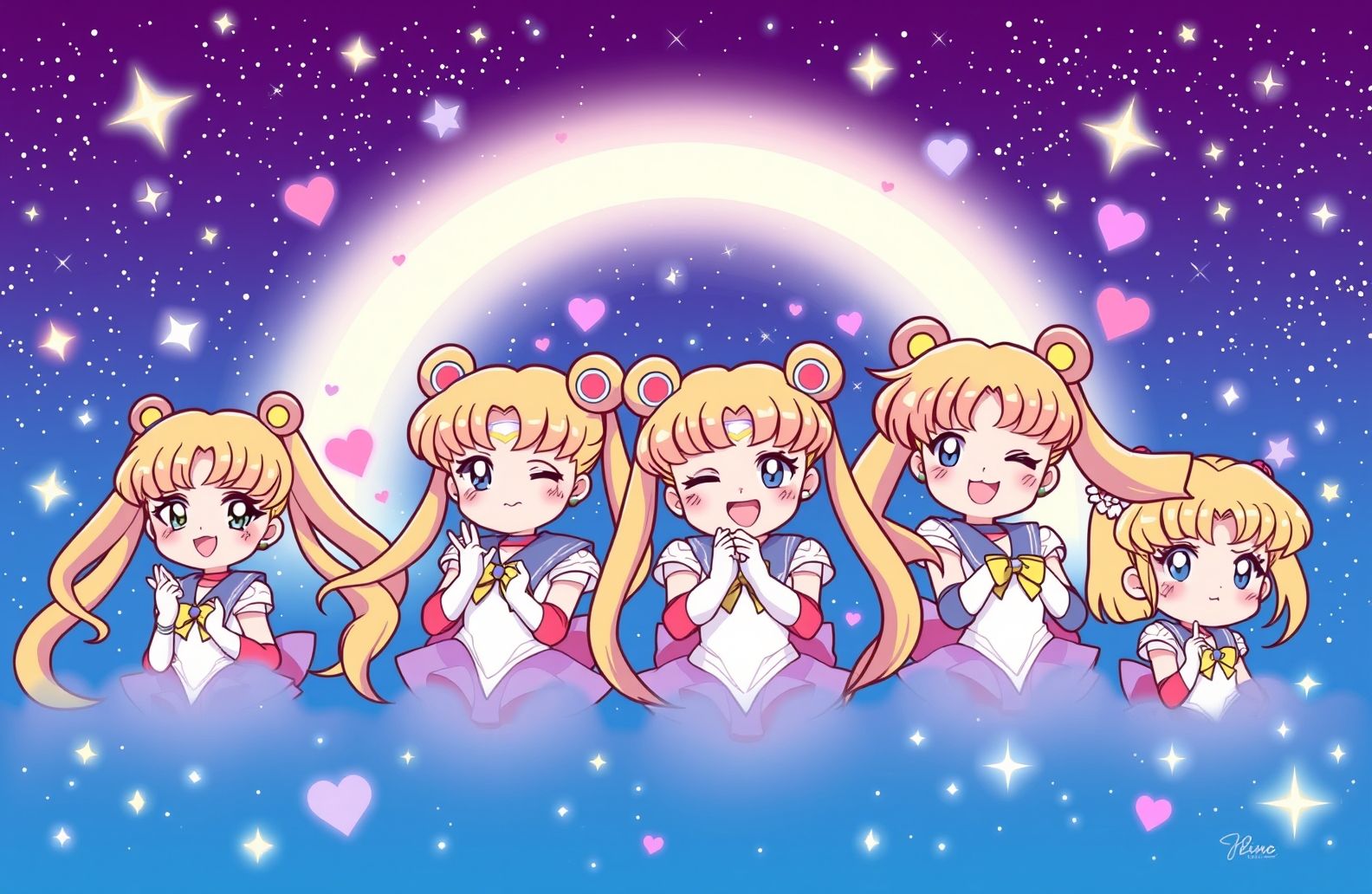 Kawaii Sailor Moon Wallpaper