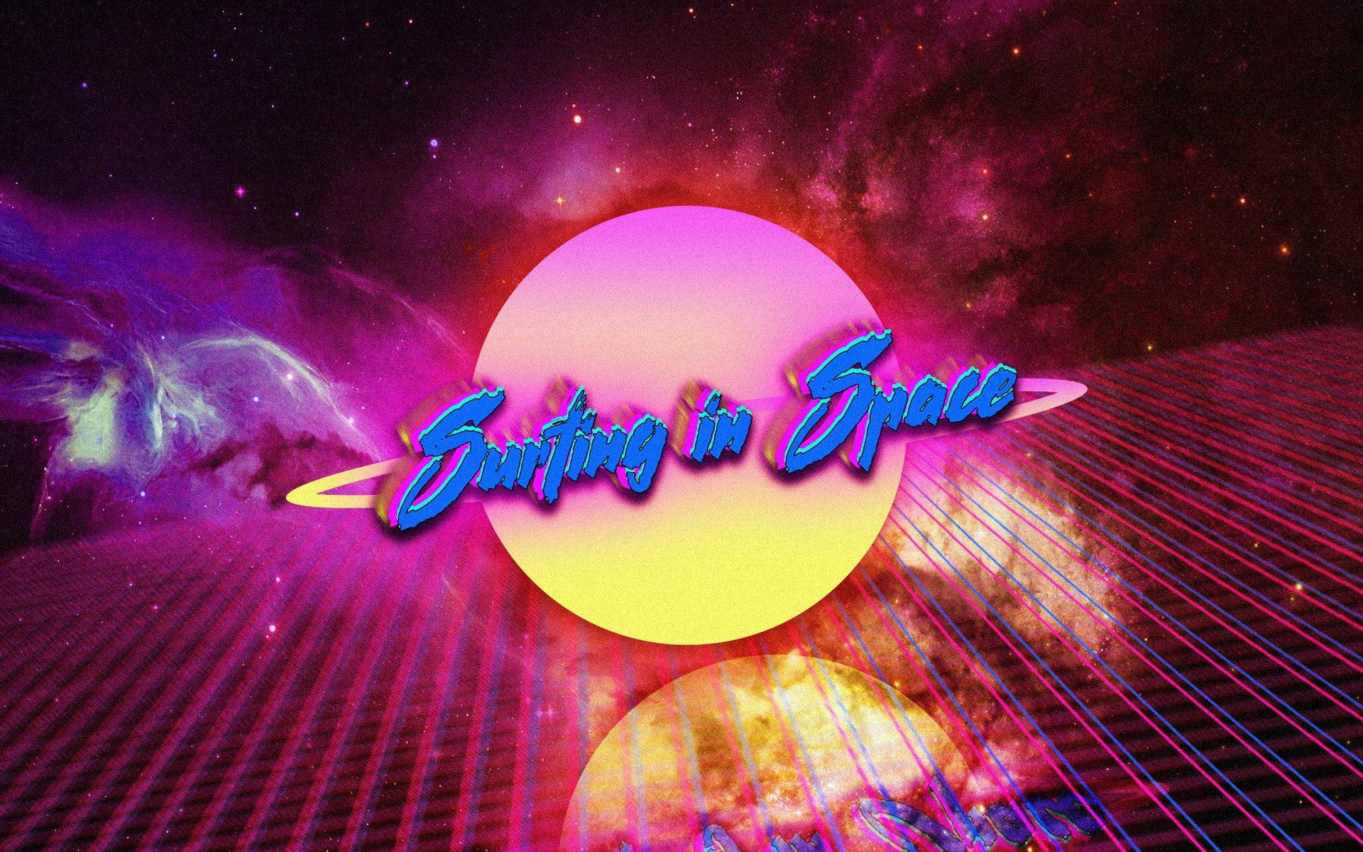 Retro Space Wallpaper