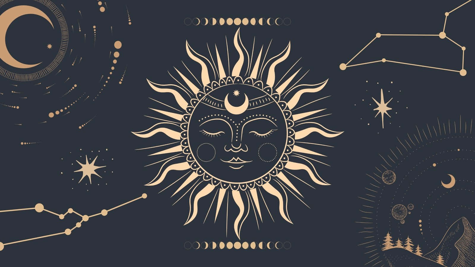Explore Your Astrology In A Stunning Aesthetic Way Wallpaper