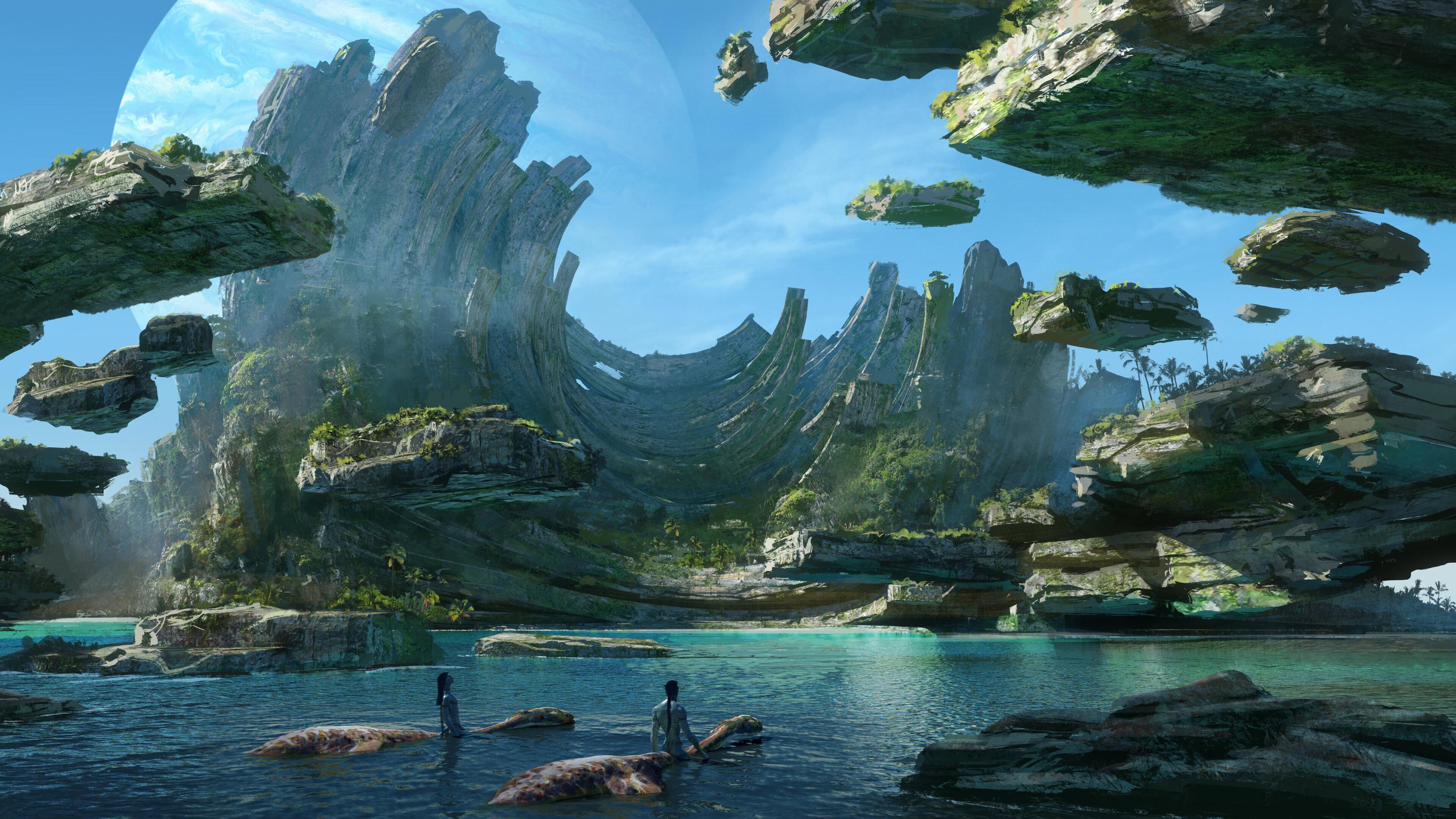 Avatar Movie Art Island Scenery 4k Wallpaper