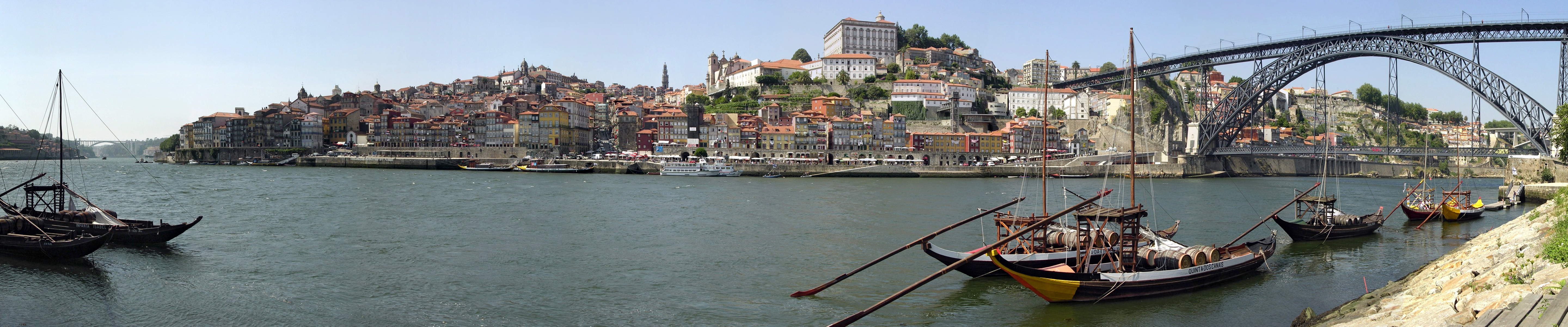 Wallpaper Porto Douro River Portugal Panorama Dvdbash