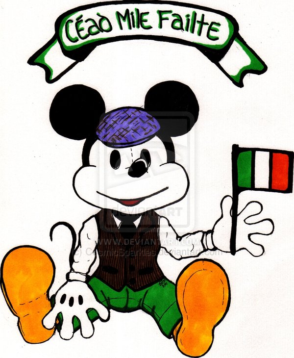 Happy Saint Patrick S Day Irish Mickey Mouse By Cosmicsparkles On