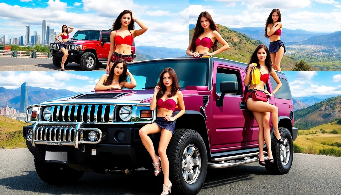 Girls Hummers Wallpaper