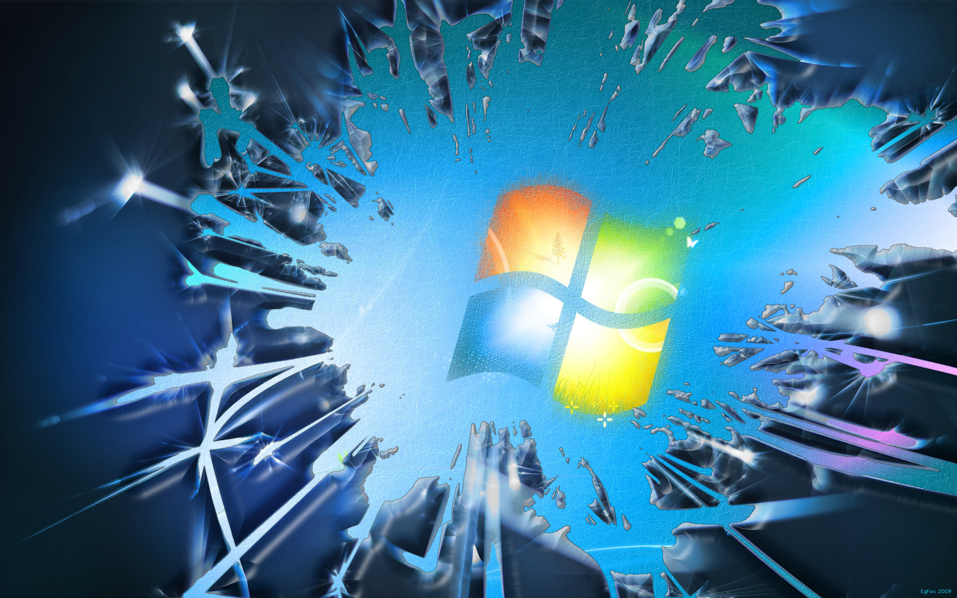 Free download Broken Windows 7 Wallpaper Picture [1920x1200] for your