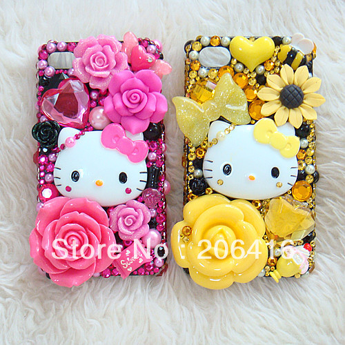 Hello Kitty Pastel Bling Kit For Mobile Cell Phone Home Cute
