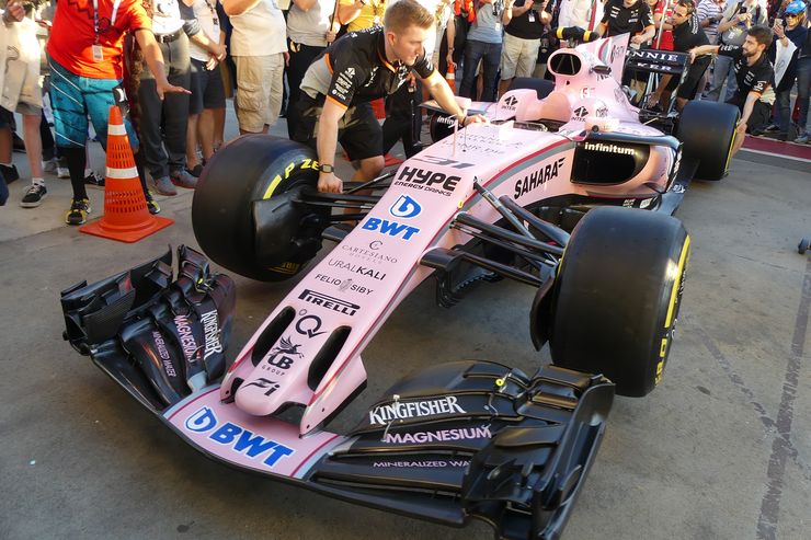 Force India Ganz In Rosa Erste Fotos Vom Pink Panther