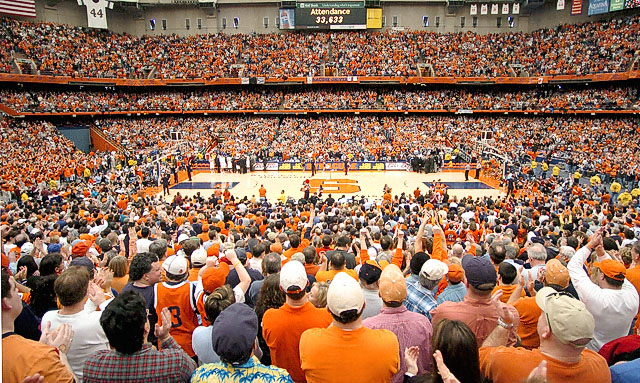 Packed House Inside The Carrier Dome Via Syracuse